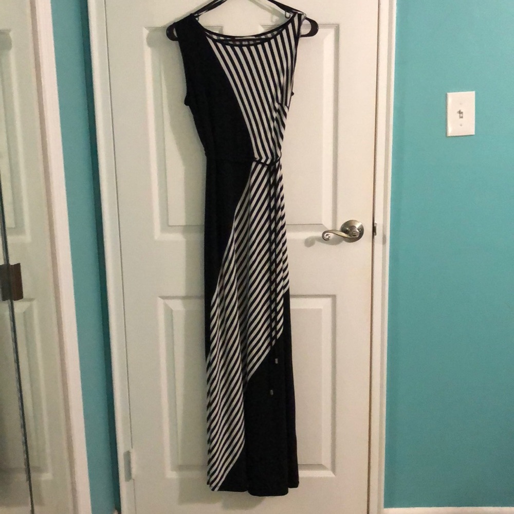 Black & White Striped Dress